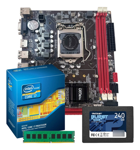 Kit I7 4ª Geração, Memória 8gb, Ssd 240gb Oferta Limitada