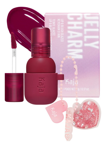 Kaja Lip & Blush Esmalte Llavero Stain  Jelly Charm 01 Cherr