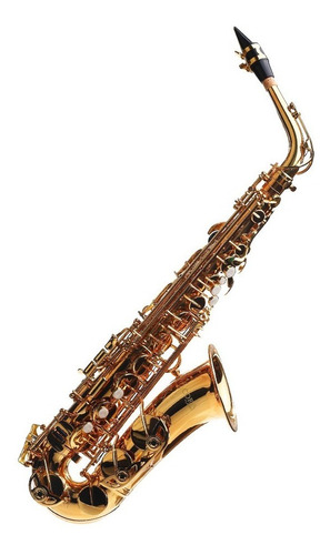 Imagen 2 de 7 de Saxofón Alto Dorado Cora By L. America + Accesorios