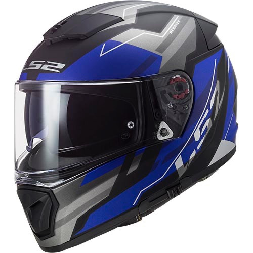 Casco Ls2 Ff390 Beta Azul Mate Talle L - Cafe Race