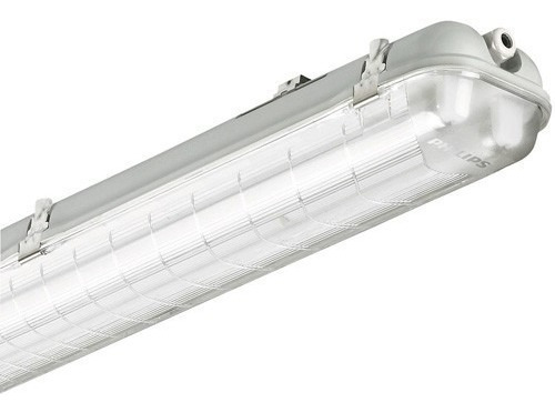 Liston Estanco Ip65  Con 2 Tubos Led Philips 16w 6500k Kit