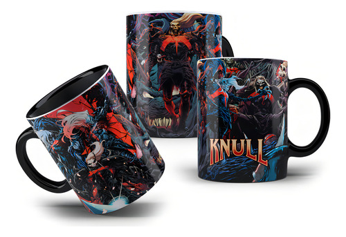 Caneca De Porcelana Colecionável Marvel Vilões Knull 325ml