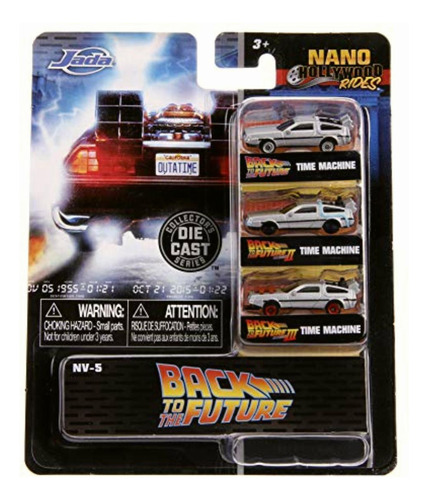 Jada Toys - Back To The Future Nano 3 Unidades De Coches