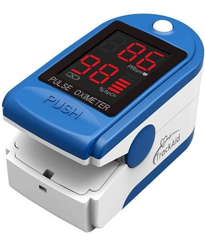 Oximetro Y Monitor De Frecuencia De Pulso Trackaid Azul