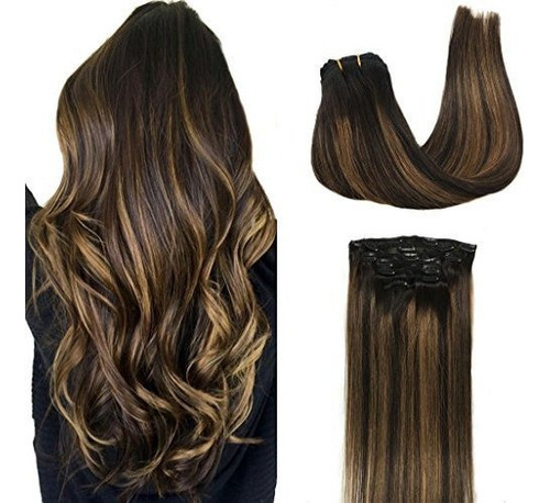 Googoo Extensiones De Cabello Humano Con Clip De Cabeza Comp