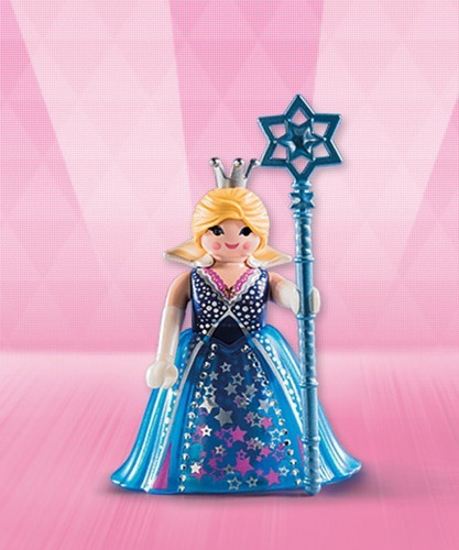 Playmobil Serie 9 Nena Frozen Anna Elsa Chica Vestido Azul