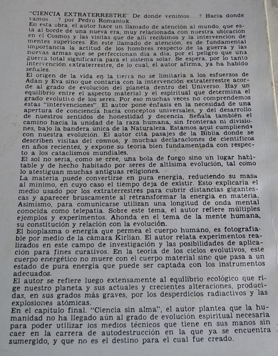 Ciencia Extraterrestre, Pedro Romaniuk (Usado)