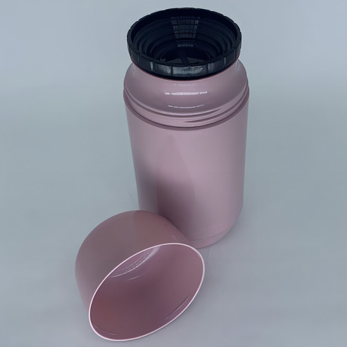 Kit Bebê Garrafa Térmica 250ml E Pote Para Leite Em Pó Rosa Cor Verde