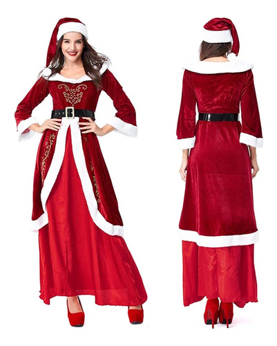 Disfraz De Navidad Para Mujer, Disfraz De Papá Noel, Disfraz