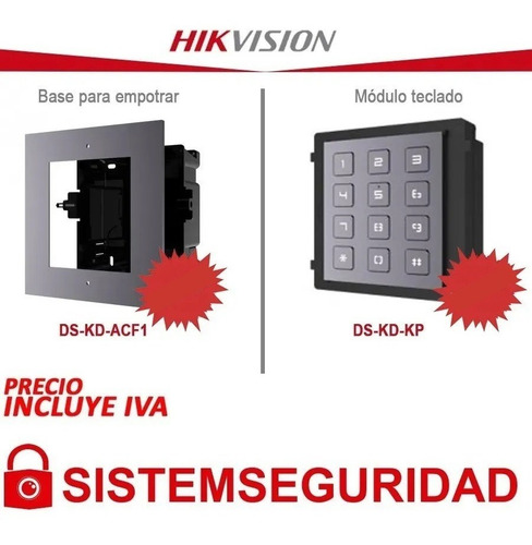 Kit Videoportero Ip Hikvision Ds-kis602 2 Mp Video Portero