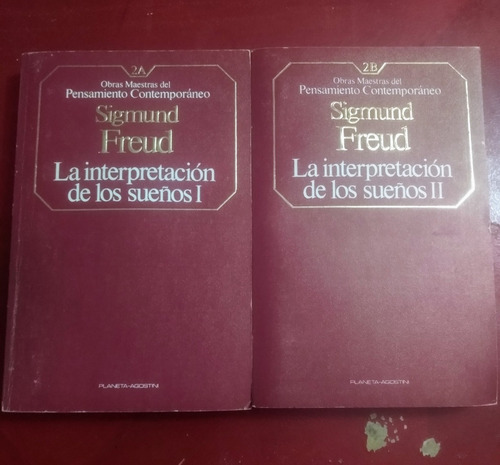 Sigmund Freud La Interpretación De Los Sueños Dos Tomos