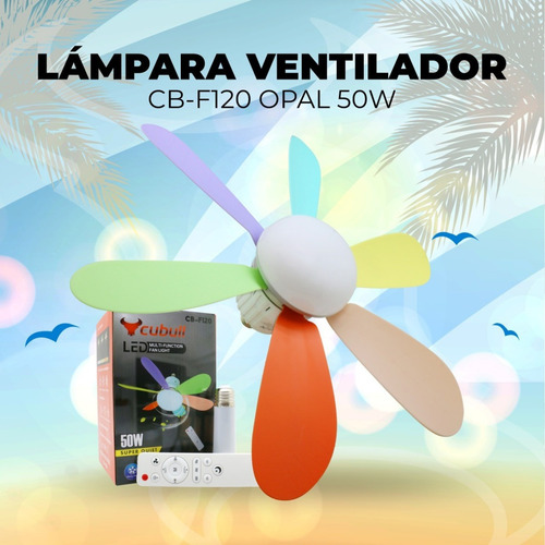 3 Ventiladores Led Para Cuarto Apagado Automático Cubull