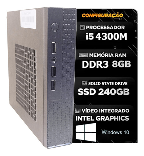 Computador Mini Cpu Intel Core I5 8gb Ssd 240gb Hdmi 127/220v