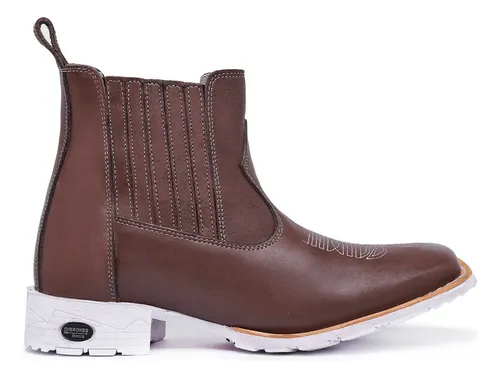Botina masculina best sale branca