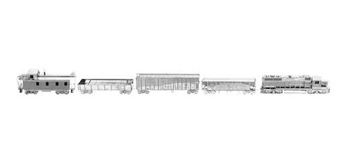 Tren Rompecabezas Metálico 3d Metal Model