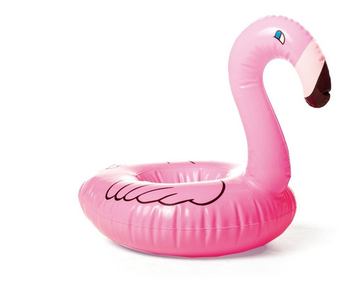 Imagem 1 de 2 de Mini Boia Inflável Flamingo Porta Copos - Bebidas E Drinks