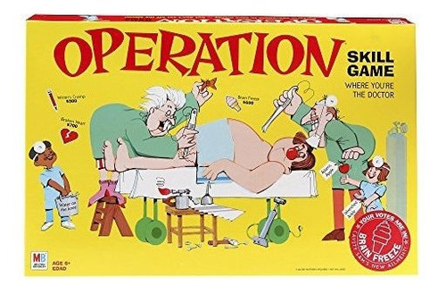 Operation- Juego De Mesa Electrónico Con Tarjetas Para Niños