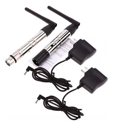 Receptor Y Transmisor Xlr Inalámbrico Lixada 2.4g Ism Dmx512