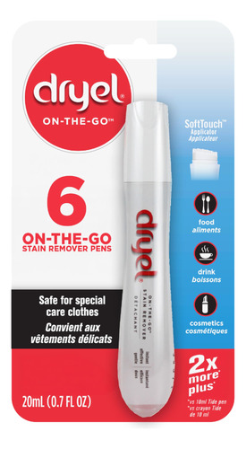 Bolígrafo Quitamanchas Dryel On-the-go Con Aplicador Soft To