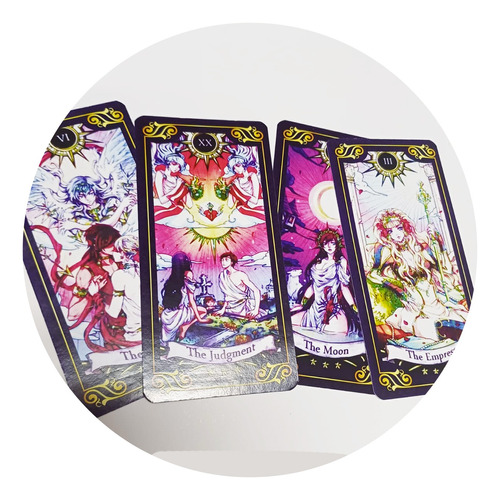 Mazo Manga Tarot Cristal Arcanos Mayores Env Gratis