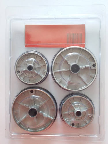 Imagen 2 de 6 de Conjunto Quemadores Enlozados Sabaf 4 Piezas (blister)