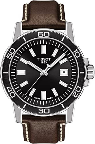 Tissot Supersport Gts LG Qtz Ss Lth Bk Ind, Marrón,