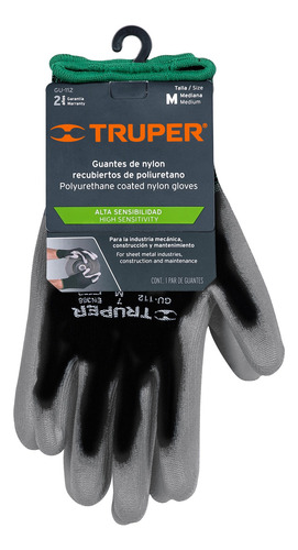 Guantes Truper De Nylon Recubiertos De Poliuretano Gu-112
