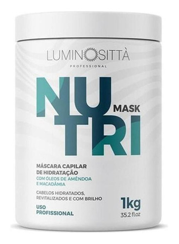 Máscara Nutri Mask Hidratação Profunda 1 Kg Luminositta