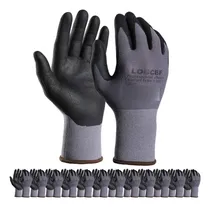 Comprar Guantes De Trabajo Seguridad Revestimiento Nitrilo 12 Pares