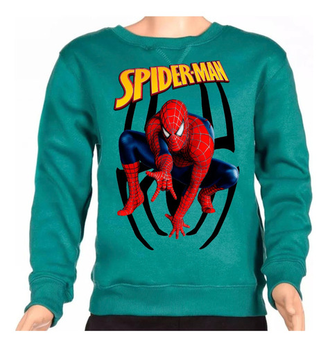 Buzo  Felpa  Spiderman En Cuatros Colores 