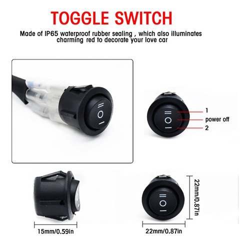 Kit Wg De Barra De Luz Led, 480 W, 2 Cables, Relé De 12 V, I