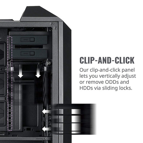 Gabinete Cooler Master Mastercase Mc500 Vidrio Templado
