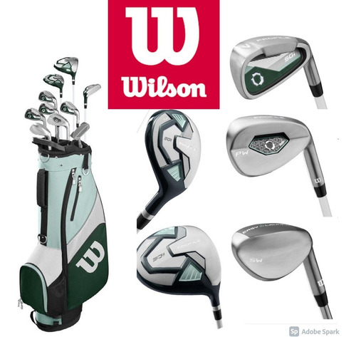 Imagen 2 de 10 de Kaddygolf Set Palos Golf Wilson Profile Xd Dama Nuevo Compl