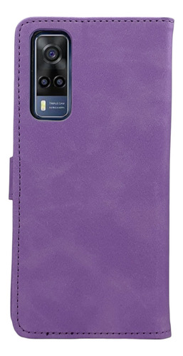 Funda Diseño Cartera Para Vivo Y53s / Y33 Más 2 Micas