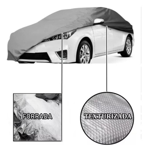 Capa Para Auto 100% Impermeable Protección Uv Sol Y Lluvia.