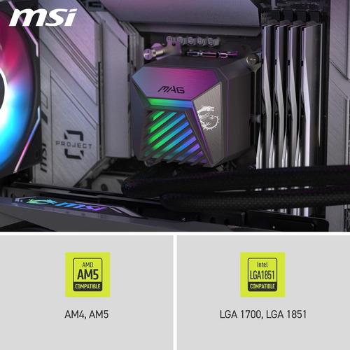 Cooler Cpu Watercooler Msi Mag Coreliquid A15 240 Argb Nuevo