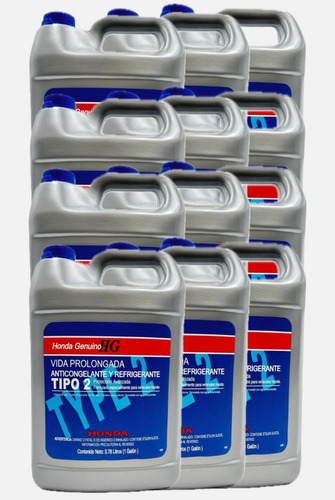 12 Pack Anticongelante Type 2 Honda Original Proteccion