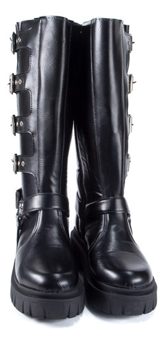 Bucaneras Botas Plataforma Altas Borcegos Mujer Sintetico