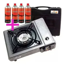 Comprar Anafe Portatil Para Camping + 4 Cartuchos Brogas Butan