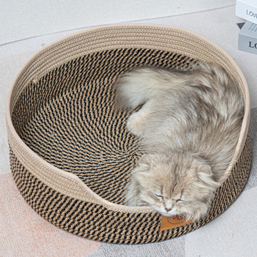 Cama Para Gatos, Nido Tipo Cesta, Transpirable, Gris 50cm