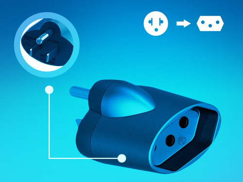Adaptador Para Tomada Padrão Antigo 15a Sms - Kit Com 5un
