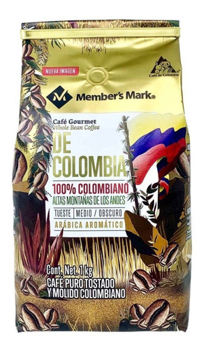 Café Tostado Y Molido Member's Mark Colombiano 1 Kg