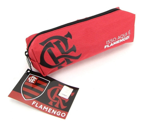 Imagem 4 de 5 de Mochila Juvenil Do Flamengo Costas Com Estojo Xeryus 10912