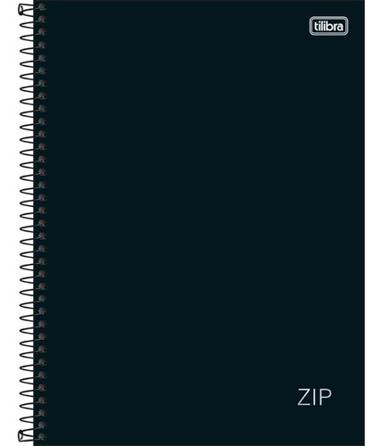 Caderno Univ. 1 Mat. Preto Zip Espiral Capa Dura Tilibra