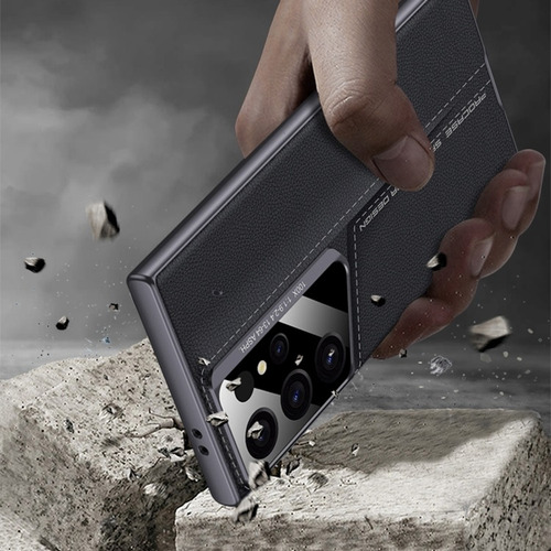 Funda De Cuero Elegante Para Samsung, Resistente