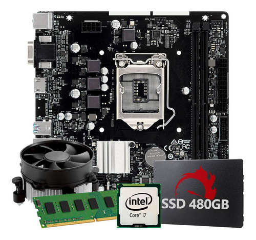 Kit Upgrade Intel Core I7 8 Geração, 16gb Ram, Ssd 480gb,