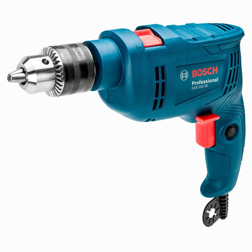 Furadeira De Impacto Gsb 550 Re 14 Brocas 550w Bosch Cor Azul 127V