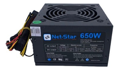 Fuente De Poder Atx Netstar 650w Para Pc 