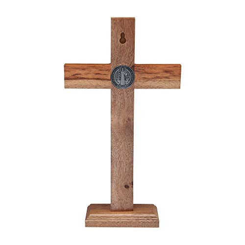 Cruz De Madera Pared Y Mesa (10 Pulgadas, Ónice)