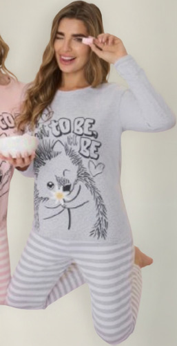 Pijama De Dama Invierno Lencatex Art 25352